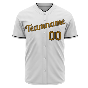 Camiseta de Béisbol Blanca de Manga Corta con Botones, Uniforme de Equipo Personalizado, Camisa Deportiva Transpirable de Poliéster para Hombre - Product Image 2