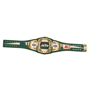 Cinturón de Campeonato de los New York Jets, Cinturón de Fútbol Americano Personalizable, Cinturón Deportivo Coleccionable de Alta Calidad para Fanáticos - Product Image 6
