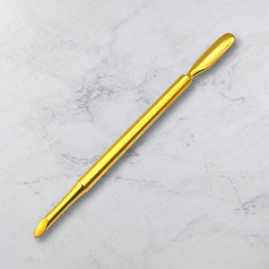 Pousse-cuticules mini en acier inoxydable couleur or rose, tête plate carrée, marque privée OEM, outil de beauté pour manucure et pédicure - Product Image 6
