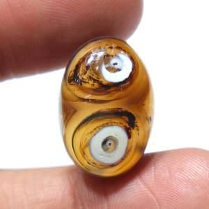 พลอยอาเกตธรรมชาติทรงคาโบชอง ลายเส้นสวยงาม แบบเรียบ สำหรับทำเครื่องประดับ ขายส่งจากผู้ผลิต - Product Image 1