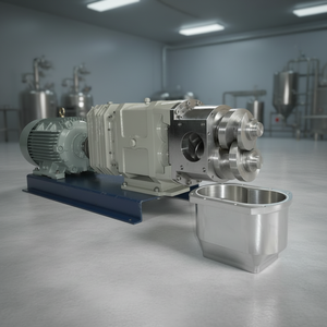 High Quality Food Grade Stainless Steel Twin Screw <b>Pumps</b> for Sanitary <b>Fluid</b> Handling in Industrial Applications - Product Image 3