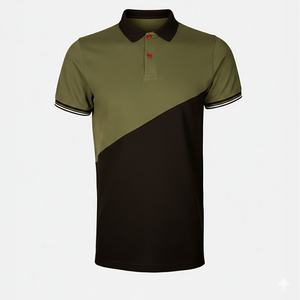 Chemises de golf pour hommes en toile 100 % coton, séchage rapide, à faible MOQ, marque privée, avec logo personnalisé brodé – Vente en gros - Product Image 3