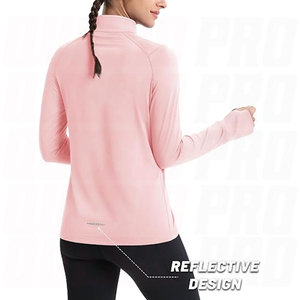 Zip Pullover <b>Women</b> Fleece <b>Top</b> Athletic Running Sweatshirt Long Sleeve <b>Warm</b> Breathable Moisture Wicking Quick Dry Workout Shirts - Product Image 3