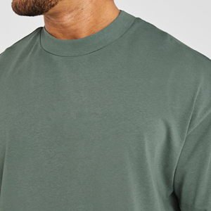 Best Quality Men's Oversized Plus Size <b>Blank</b> T-Shirts 100% Cotton 220g Fabric <b>Weight</b> Streetwear Style - Product Image 5