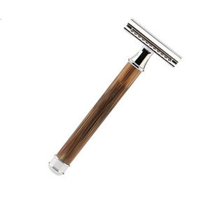 Double Edge Safety Razor Wooden Handle Stainless Steel Blade <b>Men's</b> Face Shaving Tool Barber Shop Use reusable Shaving Tool <b>men</b> - Product Image 3
