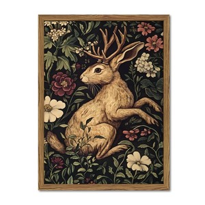 Mango Wood Traditional Rectangular Decorative Wall <b>Art</b> Frames-Hand-Painted Botanical Prints Aqudus Saleem Brand Wholesale - Product Image 6