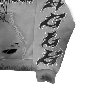 Ventes en gros de sweats à capuche pour hommes de haute qualité, 100% coton, 380g, molleton épais, impression puff, coupe classique, streetwear, logo personnalisé, couleur personnalisée - Product Image 3