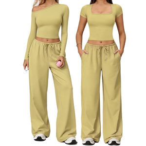 Ensemble de vêtements de yoga pour femmes MKB Custom, soutien-gorge de sport et leggings, vêtements de sport sans couture, vêtements de sport pour la salle de sport, la course à pied et l'entraînement - Product Image 3