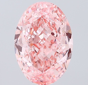 Diamante Cultivado en Laboratorio con Certificación IGI, 7.05 CT, Corte Ovalado Modificado Brillante, Color Rosa Intenso, Claridad VS2, LG 649458179 - Product Image 1