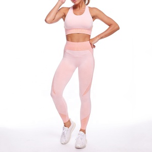 <b>Green</b> Black Color Blocking Yoga Set Racerback <b>Crop</b> <b>Top</b> High Waist Full Length Leggings Seamless Four Way Stretch - Product Image 4