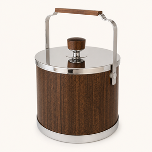 Seau à glace en bois de qualité supérieure avec doublure à double paroi en acier inoxydable, refroidisseur à vin et à champagne en bois pour hôtel et bar - Product Image 3