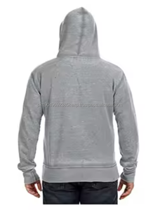 Sweat à capuche pour homme en gros, best-seller, style vintage streetwear, logo personnalisé, fermeture éclair, délavage acide, impression puff - Product Image 3