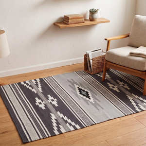Luxury Handmade Turkish Kilim Area Rug Flatweave Carpet Abstract Pattern Custom High-End Design Eco-Friendly Kilim Bedroom Rugs - Product Image 4
