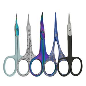 Tijeras para Cutículas de Alta Calidad, Serie Tower Point Tip Spotted, Herramientas de Manicura para Niños, Tijeras de Plástico Stahlmann - Product Image 1