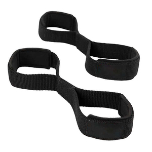 Soporte de Muñeca para Levantamiento de Pesas, Culturismo, Entrenamiento de Fuerza, Correa en Forma de 8, Powerlifting, Algodón de Alta Resistencia, Neopreno Ajustable - Product Image 6