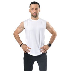 Débardeur décontracté en mélange de coton pour homme, col rond, sans manches, idéal pour l'été, les tenues quotidiennes et la vente en gros de vêtements. - Product Image 1