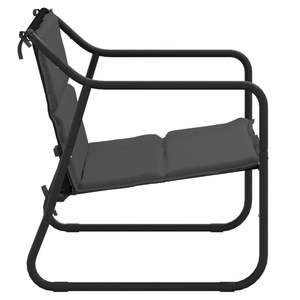 Banco de Jardín de Acero Resistente con Recubrimiento en Polvo Antracita para 2 Personas - Product Image 4