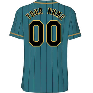 Conjunto de Camisetas de Béisbol y Sóftbol Transpirables 100% Poliéster, Impresión Digital, Secado Rápido, Cuello en V, Manga Corta, Unisex, Ropa de Equipo - Product Image 4