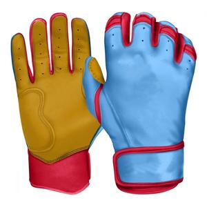 Guantes de Béisbol de Cuero Personalizados al por Mayor, Talla XXL, Transpirables, para Adultos, Guantes de Softbol para Hombre - Product Image 1