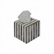 Caja de pañuelos cuadrada de calidad antigua hecha a mano con incrustaciones de hueso para decoración del hogar de Handmade Collection - Product Image 5