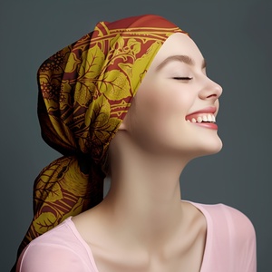 ผ้าพันคอผ้าซาตินผสมคอตตอนโพลีเอสเตอร์  รับผลิตผ้าพันคอแบบกำหนดเองได้ในปริมาณน้อย  ผ้าพันคอพิมพ์ลายดิจิตอลหรือสกรีน  ผ้าพันคอผ้าไหมขายส่ง - Product Image 1