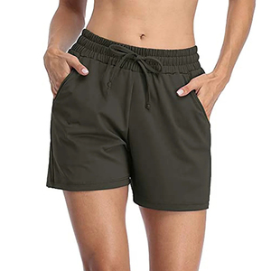 Pantalones Cortos Deportivos Transpirables de Lona Tejida para Hombre, Ligeros, con Cintura Elástica y Bolsillos, para Entrenamiento en el Gimnasio - Product Image 2