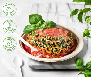 Juego de Cubiertos 100% Compostables, Tenedores, Cucharas y Cuchillos Desechables, Ecológicos, Duraderos y Resistentes al Calor - Product Image 3