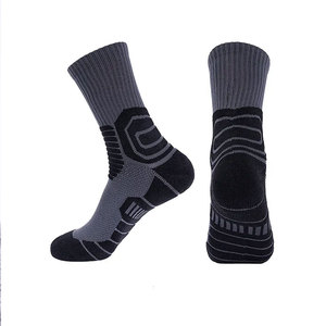 Unisex Premium Custom Polyester <b>Wool</b>-Liner Anti-Slip Casual Crew <b>Socks</b> Winter Outdoor Soccer Workouts-Geometric Pattern Cuff - Product Image 1