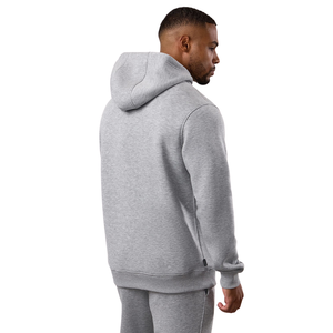 Mens Light Grey Hooded <b>Straight</b> <b>Leg</b> Tracksuit Casual Athletic Gymwear Hoodie and <b>Pants</b> Set Winter Sportswear Street Fashion - Product Image 2