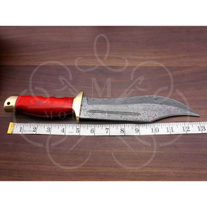 Couteau de chasse artisanal Mortal Saga, manche en bois, lame en acier inoxydable, longueur totale de 17 pouces - Multifonctionnel pour la randonnée - Product Image 5