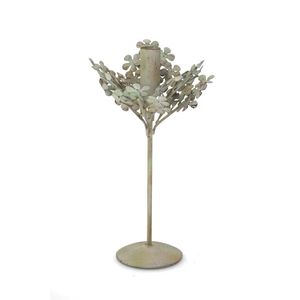 Vente en gros de porte-bougie en métal vintage, style shabby chic, floral, pour bougies pilier et coniques, centre de table, décoration de mariage et de maison - Product Image 1