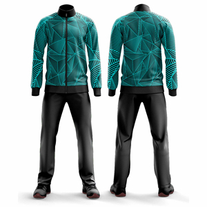 Ensemble de survêtement sportif personnalisé pour hommes et femmes, veste et pantalon de jogging, vêtements de sport d'équipe, fournisseur en gros de vêtements - Product Image 6