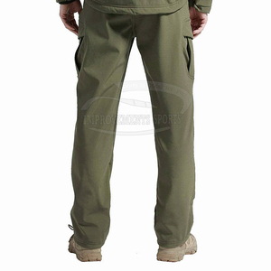 Men's Lightweight Casual <b>Cargo</b> Pants Elastic Waist Full Straight Pattern for Outdoor Hiking <b>Work</b> Featuring Side Pockets Waist - Product Image 4