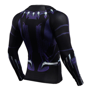Chemises de compression personnalisées pour hommes, manches longues, rashguard, séchage rapide, protection solaire, sublimées, BJJ MMA, manches courtes, été - Product Image 3