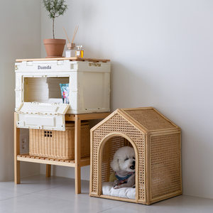 Lits pour chiens en rotin, lit pour animaux de compagnie en bambou, vente en gros, prix bas - Product Image 2