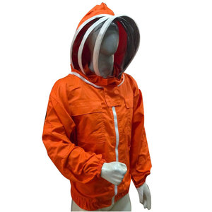 Orange Beekeeper Protective <b>Suit</b> with Veil Casual Wear Four Seasons Model SL-BKS-107 - Product Image 1