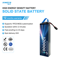 Batterie UAV 460wh/kg 120000mah 6S 22.2V, grande capacité, temps de vol long, batterie au lithium semi-solide pour drone multirotor/UAV