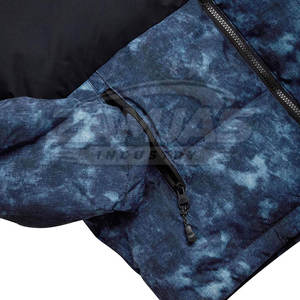 Vestes en duvet pour hommes avec fermeture éclair et capuche, style personnalisé avec logo, vestes en duvet pour hommes - Product Image 3