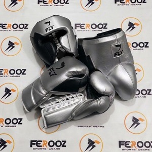 Kit d'entraînement en cuir de qualité supérieure, gants de sparring à lacets, équipement de protection pour la tête - Product Image 6