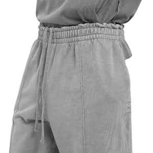 Pantalon de jogging ample pour homme, respirant, anti-boulochage, coupe large droite, personnalisé, en molleton de coton toile épais 500 GSM, décontracté et évasé - Product Image 3