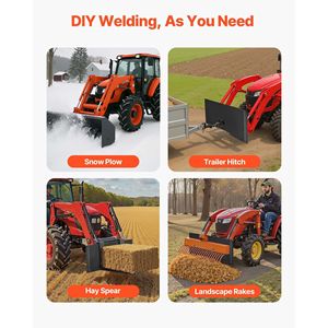 Piastra di Montaggio Universale 1/2 per Skid Steer, in Acciaio Resistente, con Capacità di Carico di 9000 libbre, Accessorio Facile da Montare - Product Image 6