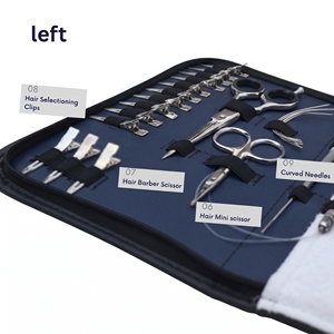 Kit d'outils professionnels pour extensions de cheveux à micro-anneaux avec pince à retirer les perles, pince à sertir, aiguilles à boucle et pinces - Product Image 4