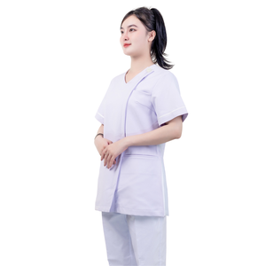 ชุดพยาบาลแขนสั้นแบบลำลองสำหรับผู้หญิงเสื้อทำงานจากแพทย์ทางการแพทย์ทำจากผ้าฝ้ายญี่ปุ่น - Product Image 5