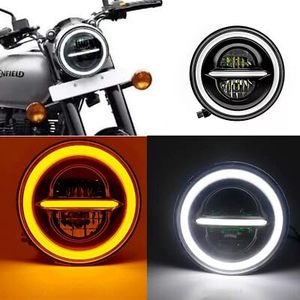 Bombilla LED ELTRON TURBO de 7 Pulgadas para Faros Delanteros con Ojo de Ángel DRL, Luz Blanca, Amarilla, Alta y Baja Intensidad, Luz Ámbar para Modelos Bullet y Thar - Product Image 2
