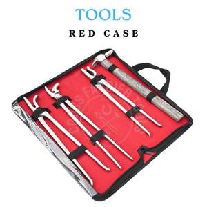 Kit d'outils de ferrage durable pour chevaux : Clincher courbé, Clincher standard, Clincher Alligator et Marteau - Product Image 5