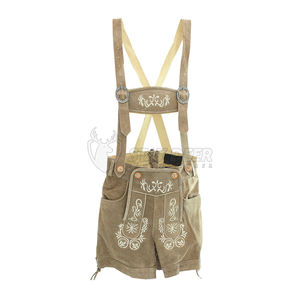Shorts de Lederhosen para Mujer, Inspirados en el Oktoberfest Alemán, Ropa para Festivales - Product Image 3