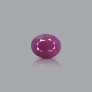 Natural African Ruby Loose Gemstone 6.75 Carat 10 mm Brilliant Cut Pink Red Certified Wholesale - Product Image 1