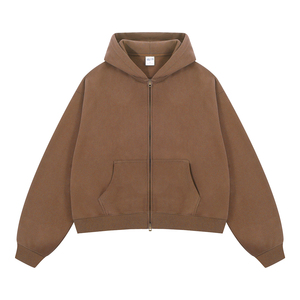 Unisex <b>Black</b> <b>Crew</b> <b>Neck</b> Zip-Up Fleece <b>Sweatshirt</b> Regular Fit Casual Solid Color Pocket Regular Length Winter Wear Polyester - Product Image 3