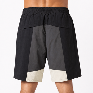 Black Charcoal Gray <b>Cargo</b> <b>Shorts</b> Zip Pockets Elastic Waist <b>Long</b> Drawstring Custom Logo Streetwear OEM Clothing Casual <b>Shorts</b> - Product Image 2