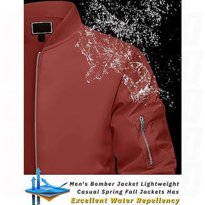 Blousons Bomber Homme Personnalisés Brodés sur Mesure, Style Streetwear, Col et Deux Poches à Stylos sur les Manches, Broderie Tendance - Product Image 2
